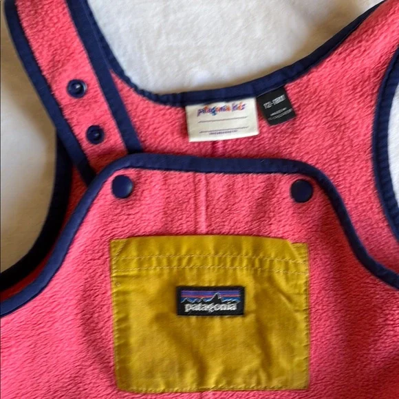 Patagonia Pink Fleece Overalls/Bibs - Picture 3 of 4